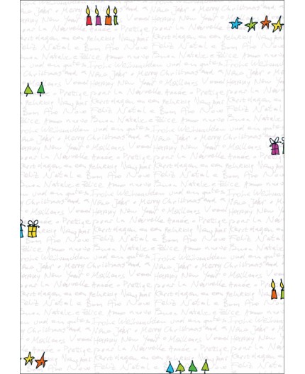 R-8671, Briefpapier Weihnachten
