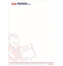 Briefpapier mit Druck