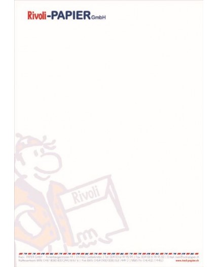 Briefpapier mit Druck